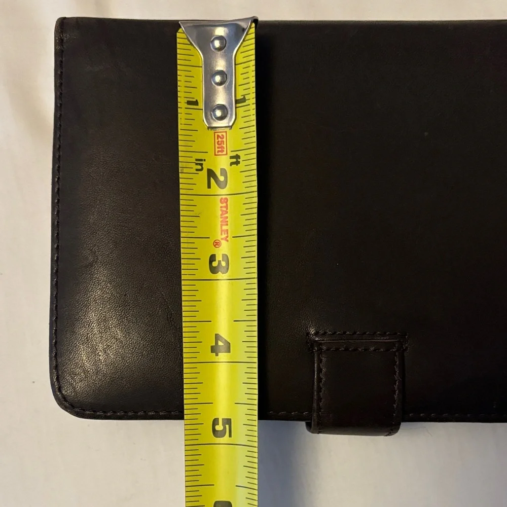 Elegant Black Leather Planner